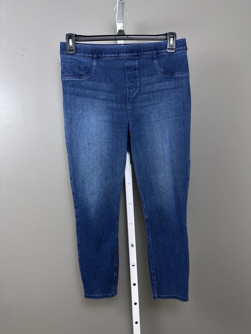 SPANX Jean-ish Denim Leggings XL Petite Blue Pull On Skinny Jeggings 20018Q 24"